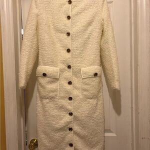 Elegant Cream Women's Coat